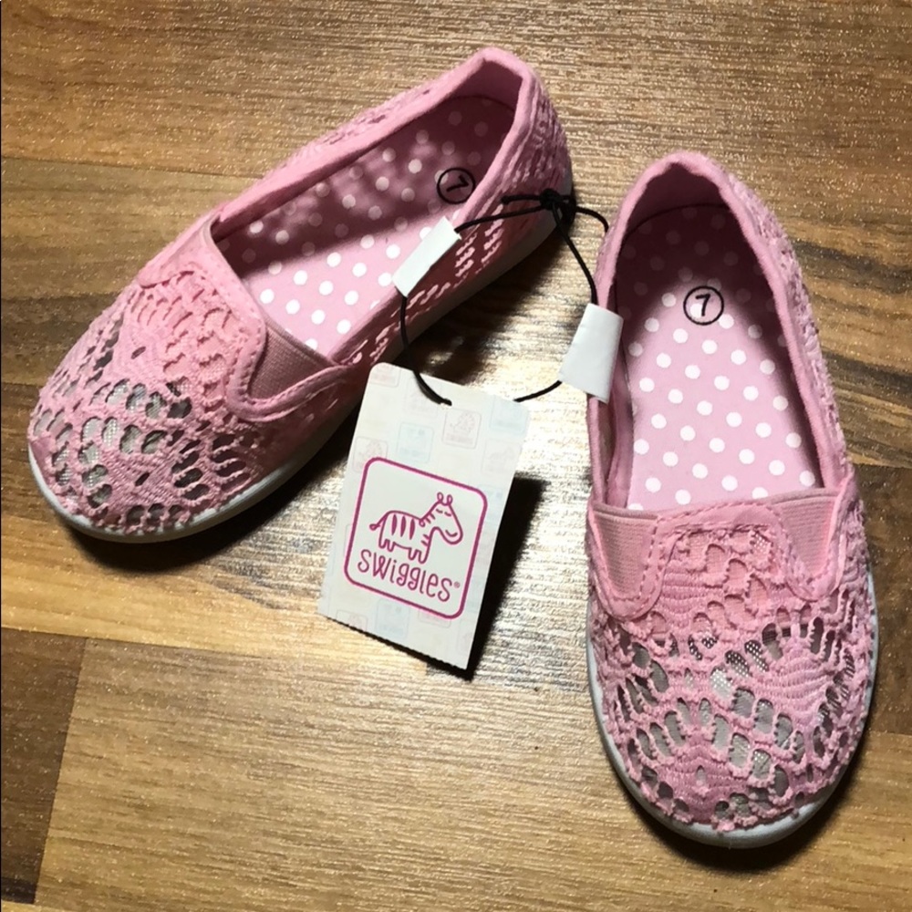 SWIGGLES PINK GIRL SLIP ON SHOES